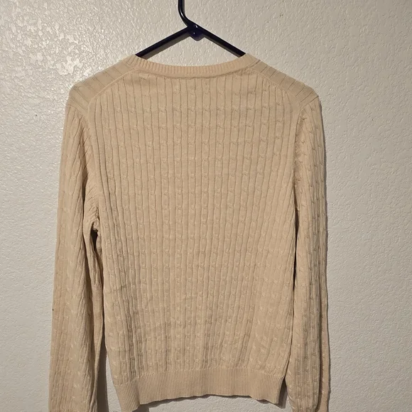 Tommy Hilfiger Beige Cable Knit Sweater - Picture 3 of 10
